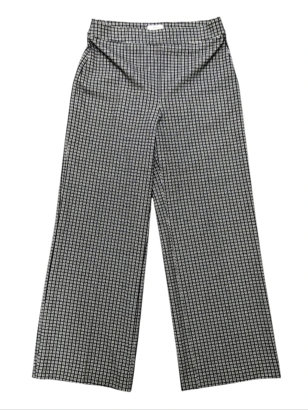 Spanx PerfectFit Ponte Wide Leg Jacquard Pants Women’s XL Black Plaid Stretch